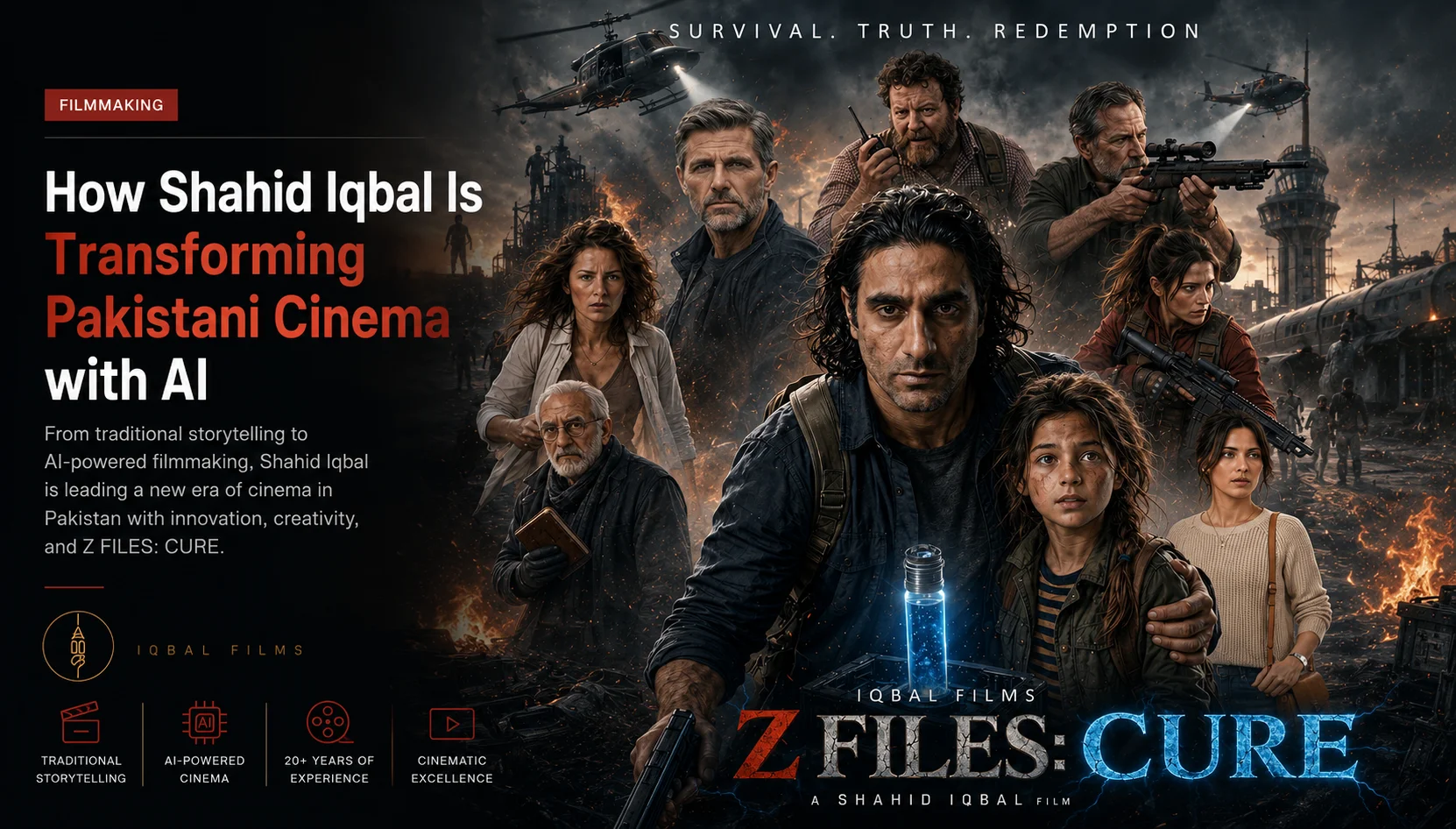 pakistan's first ai film z files cure